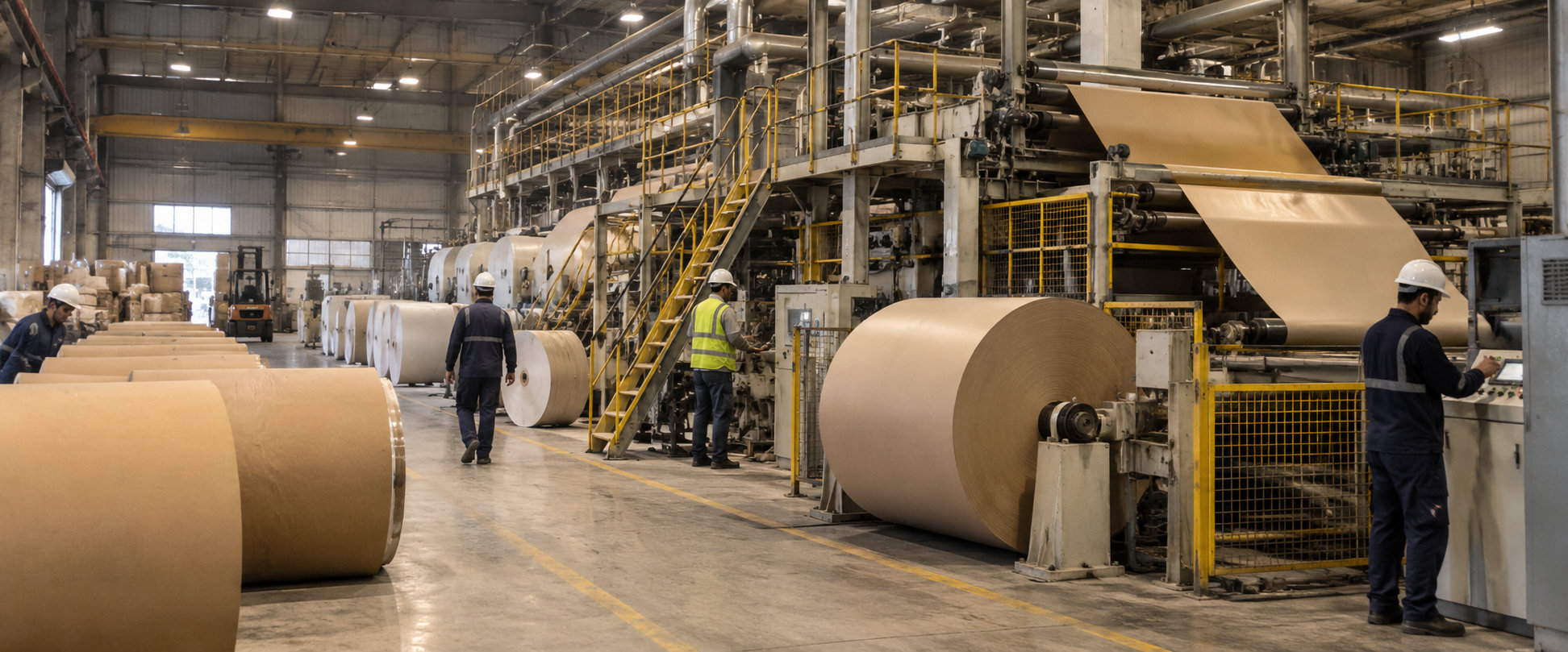 محطة مشغل ماكينة الورق الصناعية المستمرة